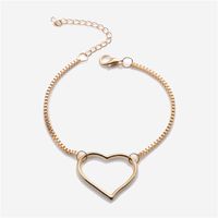 Fashion Heart Shape Alloy Titanium Steel Plating Rhinestones Artificial Pearls Women'S Bracelets sku image 7