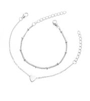 Fashion Heart Shape Alloy Titanium Steel Plating Rhinestones Artificial Pearls Women'S Bracelets sku image 14