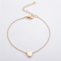 Fashion Heart Shape Alloy Titanium Steel Plating Rhinestones Artificial Pearls Women'S Bracelets sku image 3
