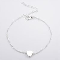 Fashion Heart Shape Alloy Titanium Steel Plating Rhinestones Artificial Pearls Women'S Bracelets sku image 4