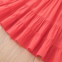 Little Girl Cute Suspender Skirt 2022 Summer Solid Color Bow Dress Wholesale main image 5