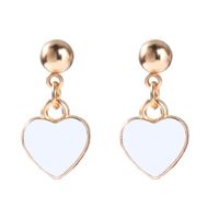 Heart Stoving Varnish Alloy No Inlaid Earrings main image 4