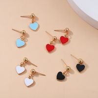 Heart Stoving Varnish Alloy No Inlaid Earrings main image 5