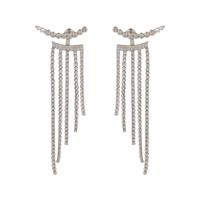 Boucles D&#39;oreilles En Alliage De Gland De Strass Incrusté De Mode En Gros main image 6