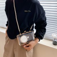 Fashion Pearl Chain Transparent Starfish One-shoulder Messenger Bag 18*11*6cm main image 3