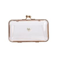 Fashion Pearl Chain Transparent Starfish One-shoulder Messenger Bag 18*11*6cm main image 6