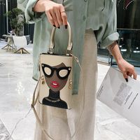 Korean Style Fashion Cartoon Mobile Phone Bag Trend Personality One-shoulder Hand-held Diagonal Bag 15*23*3cm main image 4