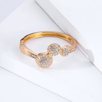 Wholesale Circle Ring Diamond Opening Simple Bracelet Europe And The United States Alloy Jewelry main image 3