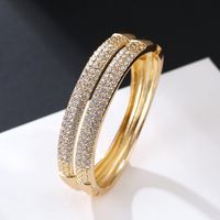 Simple European And American Bracelet Light Luxury Style Double-layer Diamond-studded Bracelet main image 3
