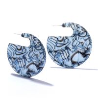 Retro Exaggerated Acrylic Geometric Pattern Acetate Plate Trend Earrings main image 4
