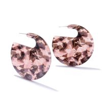 Retro Exaggerated Acrylic Geometric Pattern Acetate Plate Trend Earrings main image 6