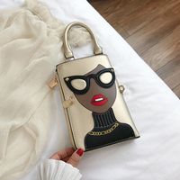 Koreanische Artart Und Weisekarikatur-handybeutel-trendpersönlichkeit One-shoulder-handdiagonaltasche 15 * 23 * 3cm sku image 4