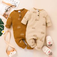 Newborn Spring And Autumn Baby Long Sleeve Pit Romper Casual Jumpsuit main image 1