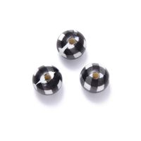 15mm Acrylic Printing Beads Houndstooth Necklace Bracelet Beads Ball Beads main image 1