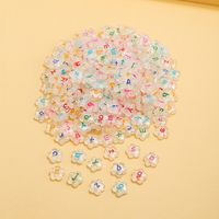 50 PCS/Package Arylic Letter Beads main image 1