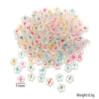 50 PCS/Package Arylic Letter Beads main image 5