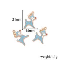Christmas Fawn Alloy Jewelry Accessories Diy Earrings Bracelet Pendant Wholesale main image 6