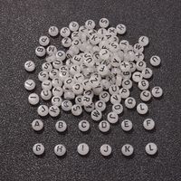 200 Pieces Per Pack Arylic Letter Beads main image 3
