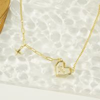 Korean Style New Heart Shape Copper Sweater Chain Personality Niche Design Clavicle Chain main image 5