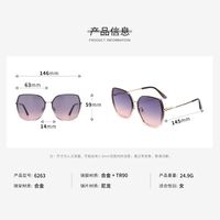 Korean Style Polarized Sunglasses Fashion Big Frame Sunglasses main image 3