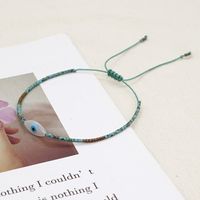 Retro Ethnic Style Turquoise Miyuki Rice Beads Shell Eye Small Bracelet main image 3