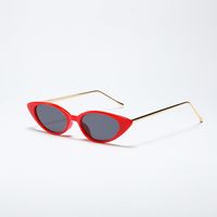 Fashion Cat's Eye Semi-metal Retro Sunglasses Wholesale sku image 1
