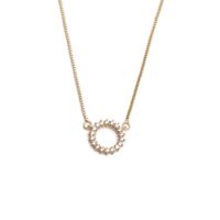 Fashion Copper Zircon Valentine's Day Gift Pendant Jewelry Zircon Pendant Necklace sku image 1