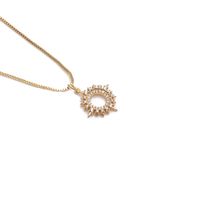 Fashion Copper Zircon Valentine's Day Gift Pendant Jewelry Zircon Pendant Necklace sku image 2