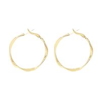 Fashion Geometric Twist Alloy Hoop Earrings main image 6