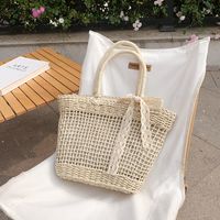 Fashion Portable Retro Straw Woven Bag Beach Bag 39*27*11cm main image 1