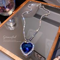 Heart Shaped  Fashion Simple Alloy Necklace main image 5