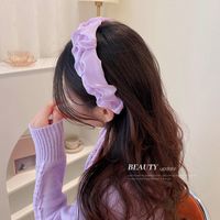 Fashion Solid Color Purple Star Point Fold Pressure Hair Headband Wholesale main image 5