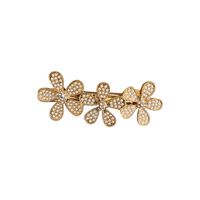 Fashion Korean Electroplating Pearl Bow Hairpin Personality Simple Alloy Hair Clip main image 6