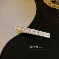 European And American Diamond-studded Flower Hairpins  Exaggerated Duckbill Clip main image 4