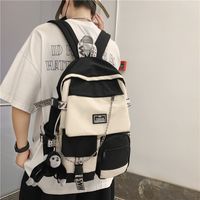 Korean Style Student Backpack Trend Large Capacity Fashion Backpack 30*13*45cm main image 4