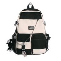 Korean Style Student Backpack Trend Large Capacity Fashion Backpack 30*13*45cm main image 2