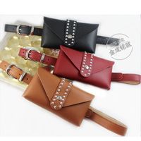 Fashion Women's Waist Bag Decorative Belt Simple Fashion Rivet Decorative Thin Belt main image 1