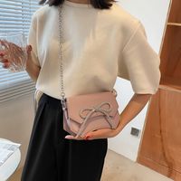 Bow Women 2022 New Spring And Summer Knot Chain Shoulder Messenger Bag 19*14*7.5cm main image 3