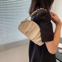 Folded Chain Bucket Bag 2022 New Women's One Shoulder Messenger Bag Cloud Bag23*13*10cm main image 5