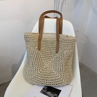 Straw Woven Bag Women's New Fashion Shoulder Bag Large-capacity Literary Simple Woven Bag40*42*3cm main image 1