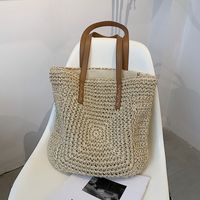 Straw Woven Bag Women's New Fashion Shoulder Bag Large-capacity Literary Simple Woven Bag40*42*3cm main image 2