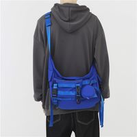 Japanese One-shoulder Messenger Bag Harajuku Functional Bag Fashion Casual Tooling Bag 32*18*31cm main image 3