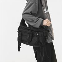 Japanese One-shoulder Messenger Bag Harajuku Functional Bag Fashion Casual Tooling Bag 32*18*31cm main image 4