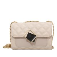 Simple Fashion Chain Single Shoulder Messenger Bag Casual Small Square Bag Wholesale 19*13.5*9.5cm main image 6
