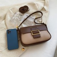 2022 New Bags Women's Fashion Hit Color Small Square Bag Messenger Bag 24.5*15*8cm main image 6