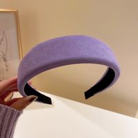 Fashion Solid Color Purple Star Point Fold Pressure Hair Headband Wholesale sku image 3