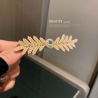Koreanischer Diamantbesetzter Perlen-haarnadel-mode-seitenclip Großhandel sku image 6