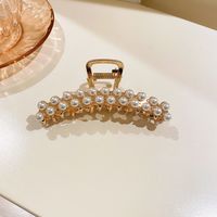 Koreanische Perlenbesetzte Mondhaarspange Mode Einfache Haaraccessoires Weiblich sku image 1