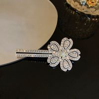 European And American Diamond-studded Flower Hairpins  Exaggerated Duckbill Clip sku image 2