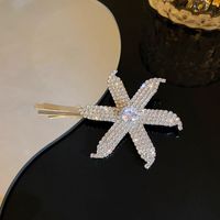 European And American Diamond-studded Flower Hairpins  Exaggerated Duckbill Clip sku image 3